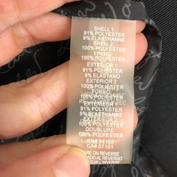 Karl LAGERFELD Black‎ One Button Closure Blazer Sz M - Picture 13 of 13